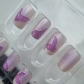 Tipsy SQUARE Purple Siren fioletowe perłowe 7745 - 30 szt. - zdjęcie 6