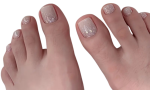Tipsy do stóp nude z brokatem Glitter 7295 - 24 szt.