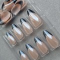 Tipsy ALMOND French czarny - nude i róż, 24 szt. - zdjęcie 4