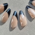 Tipsy ALMOND French czarny - nude i róż, 24 szt. - zdjęcie 5