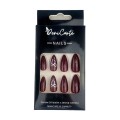 Tipsy migdałki ALMOND Burgund z kokardką - 24 szt. - zdjęcie 2