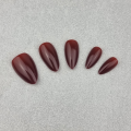 Tipsy ALMOND Dark Red - ciemnoczerwone, 24 szt. - zdjęcie 4