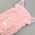 Turban do włosów kotek z uszami - szybkoschnący - zdjęcie 9