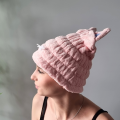 Turban do włosów kotek z uszami - szybkoschnący - zdjęcie 5