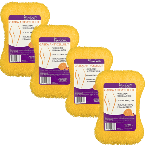 Deni Carte zestaw  4 szt - Gąbki antycellulitowe