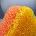 Gąbka do kąpieli i masażu - pomarańczowa, 4 szt. - zdjęcie 2