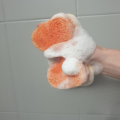 Gąbka do kąpieli i masażu - pomarańczowa, 4 szt. - zdjęcie 9