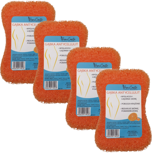 Deni Carte zestaw  4 szt - Gąbki antycellulitowe