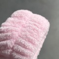 Opaska kosmetyczna frotte na głowę i opaski na nadgarstki - różowa - zdjęcie 5