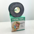 Taśma kinezjologiczna do tapingu twarzy 5 cm x 5 m - czarna - zdjęcie 3
