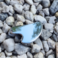 Płytka Gua Sha metalowa ze stali chirurgicznej - srebrna - zdjęcie 7