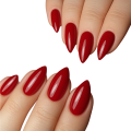 Tipsy ALMOND krótkie Deep Red - głęboka czerwień, 24 szt. - zdjęcie 10