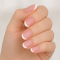 Tipsy OVAL French - różowe z białą końcówką, 24 szt. - zdjęcie 2