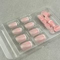 Tipsy OVAL French - różowe z białą końcówką, 24 szt. - zdjęcie 4