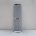 Etui na szczoteczkę i pastę do zębów - szare ze srebrnym paskiem - zdjęcie 2