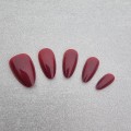 Tipsy ALMOND krótkie Burgund - bordowe, 24 szt. - zdjęcie 2