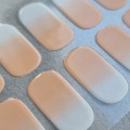 Żelowe naklejki na paznokcie jak hybryda - nude Ombre - zdjęcie 6