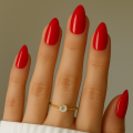 Tipsy ALMOND krótkie Classic Red - czerwone, 24 szt. - zdjęcie 3