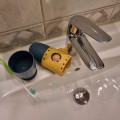 Etui na szczoteczkę i pastę z kubkiem łódź podwodna - niebieskie - zdjęcie 7