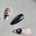 Tipsy ALMOND świąteczne czarne Cat Eye - 24 szt. - zdjęcie 4