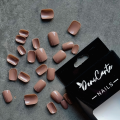 Tipsy SQUARE krótkie Milky Brown - brązowe, 24 szt. - zdjęcie 2