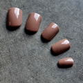 Tipsy SQUARE krótkie Milky Brown - brązowe, 24 szt. - zdjęcie 4