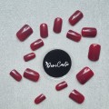 Tipsy SQUARE Burgund - bordowe, 24 szt. - zdjęcie 7