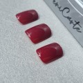 Tipsy SQUARE Burgund - bordowe, 24 szt. - zdjęcie 8