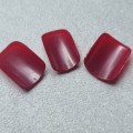Tipsy SQUARE Burgund - bordowe, 24 szt. - zdjęcie 9