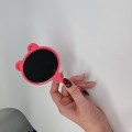 Lusterko kosmetyczne z rączką Kotek owalne - różowe - zdjęcie 6