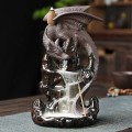 Kominek backflow ceramiczny smok 19 cm i kadzidełka - 12 szt. - zdjęcie 2