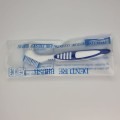 Szczoteczka do protez z nakładką ochronną - niebieska - zdjęcie 3