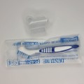 Szczoteczka do protez z nakładką ochronną - niebieska - zdjęcie 4