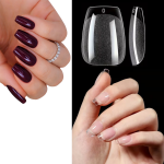 Tipsy Flexible COFFIN soft gel - bezbarwne, krótkie, 120 szt.