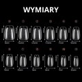 Tipsy Flexible COFFIN soft gel - bezbarwne, krótkie, 120 szt. - zdjęcie 5