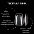 Tipsy Flexible COFFIN soft gel - bezbarwne, krótkie, 120 szt. - zdjęcie 7