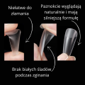 Tipsy Flexible COFFIN soft gel - bezbarwne, krótkie, 120 szt. - zdjęcie 8