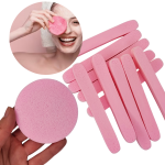 Gąbki Skompresowane Do Demakijażu Mycia Twarzy Oczyszczania Różowe 10 szt.