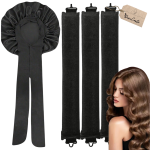 Wałki Blowout Papiloty Do Kręcenia Włosów 3 Sztuki + Czepek Wiązany Czarny