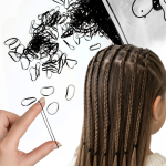 GUMKI SILIKONOWE GUMECZKI DO WŁOSÓW WARKOCZYKÓW CZARNE MAŁE DLA DZIECI