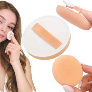 PUSZEK GĄBKA DO PUDRU MAKIJAŻU MIĘKKI DO APLIKACJI PUSZEK KOSMETYCZNY