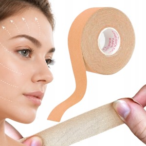 Taśma Kinezjologiczna Plastry Tejpy 2,5cm Do Twarzy Nude