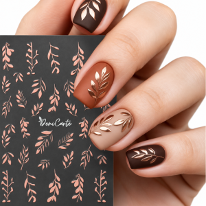 Naklejki Na Paznokcie Listki Rose Gold Samoprzylepne Do Zdobień Paznokci