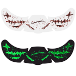 Tatuaże Tymczasowe Halloween Naklejki Na Twarz Fluorescencyjne 6 Wzorów