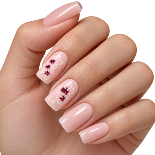 Tipsy SQUARE Ombre w kwiaty - 24 szt. Deni Carte