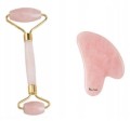 Roller kwarcowy i Gua Sha w pudełku - zestaw do twarzy - zdjęcie 5