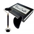 Roller jadeitowy i Gua Sha w pudełku - czarny Deni Carte
