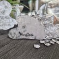 Płytka Gua Sha z kwarcu - biała - zdjęcie 6