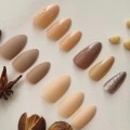 Tipsy ALMOND matowe Cappuccino z klejem 0376 - 24 szt. - zdjęcie 6