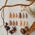 Tipsy ALMOND matowe Cappuccino z klejem 0376 - 24 szt. - zdjęcie 7